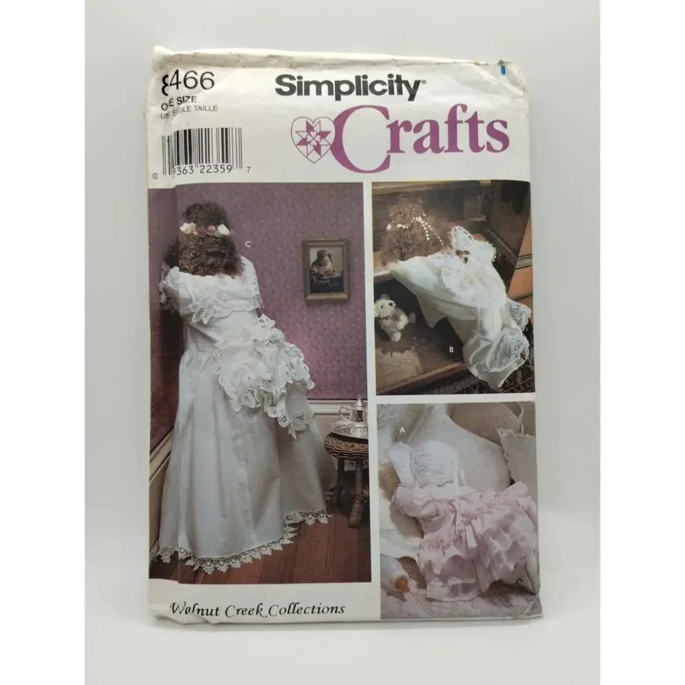 Simplicity Crafts 8466 Peek a Boo Angel Dolls Sewing Pattern Walnut Creek Uncut